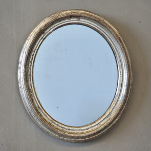 Silvered Oval Mirror