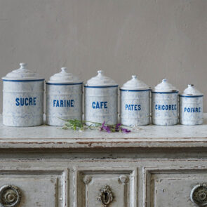 Enamelware Kitchen Canisters