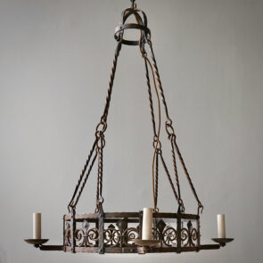 French Wrought Iron Chandelier