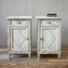 Directoire Painted Bedside Cabinets