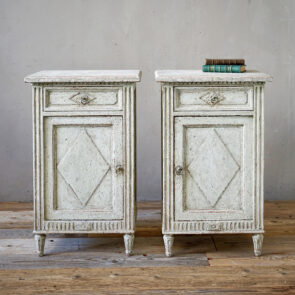 Directoire Painted Bedside Cabinets