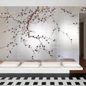 De Gournay Plum Blossom Wallpaper