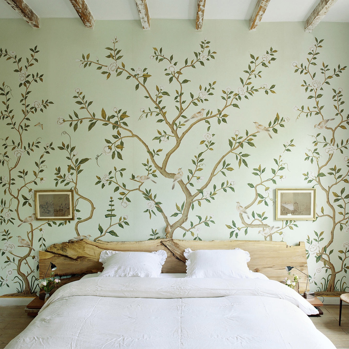 De Gournay Gustavian Garden Wallpaper