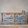 Provincial Painted Bank of Drawers