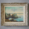 Oil Painting of a French Coastal Scene
