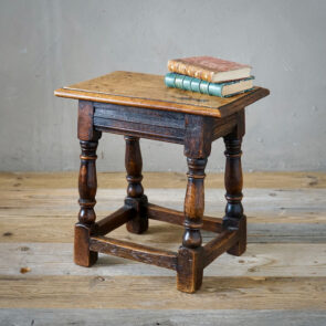Small Oak Stool or Side Table