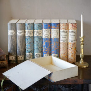 Italian Faux Book Document Boxes