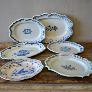 Rouen "Cul Noir" Blue & White Dishes