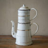 Vintage French Enamel Coffee Pot